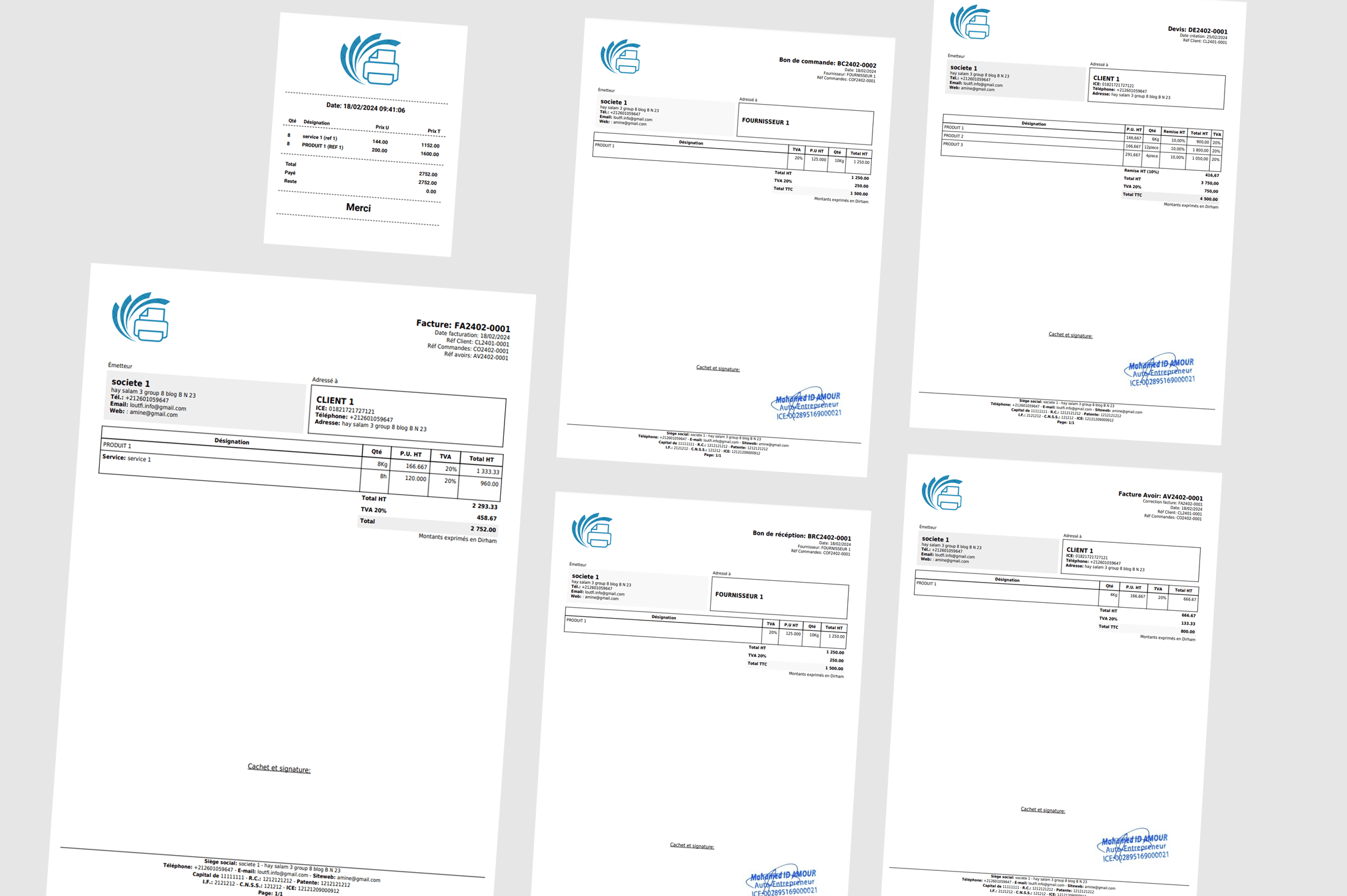 Logiciel de Facturation maroc, et Logiciel de Gestion Commerciale maroc